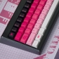Chill City Gradient Red 104+37 PBT Dye-subbed Keycaps Set for Cherry MX Mechanical Gaming Keyboard